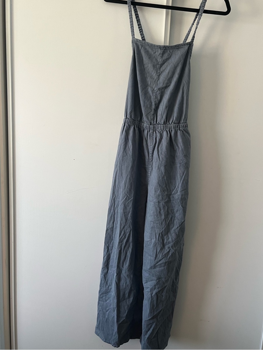 Women's Blue Wide-Leg Jumpsuit